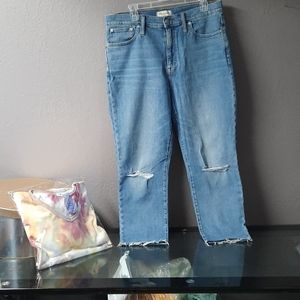 Madewell high-rise slim cropped boyfriend jeans